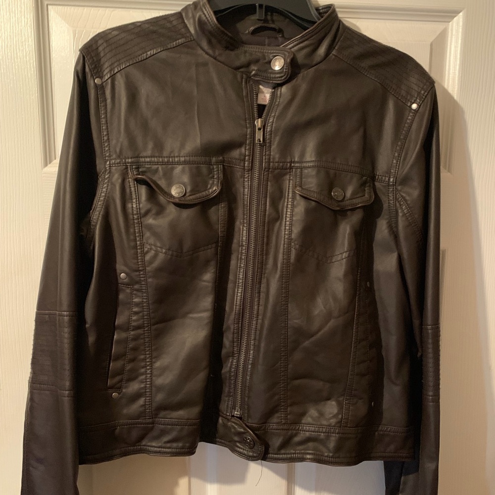 Faux Leather Jacket